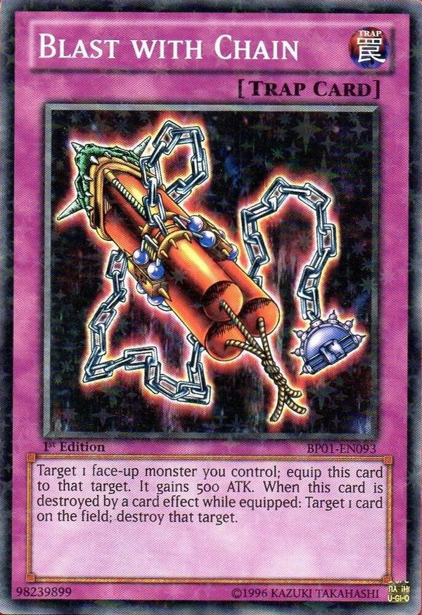 Blast with Chain (Starfoil) (BP01-EN093) [Starfoil Rare] - Yu-Gi-Oh!