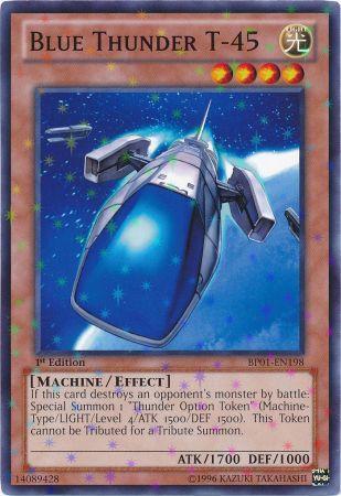 Blue Thunder T-45 (Starfoil) (BP01-EN198) [Starfoil Rare] - Yu-Gi-Oh!