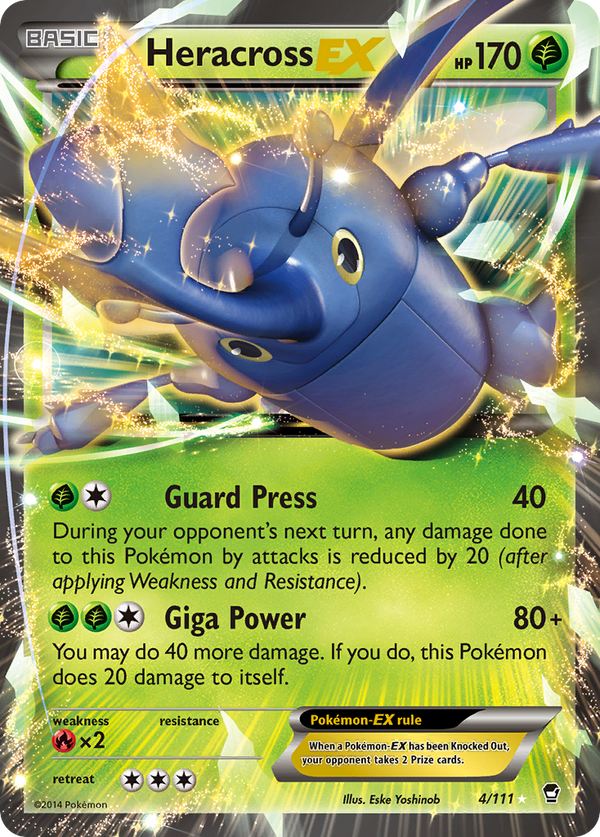 Heracross EX (4/111) [XY: Furious Fists] - Pokémon