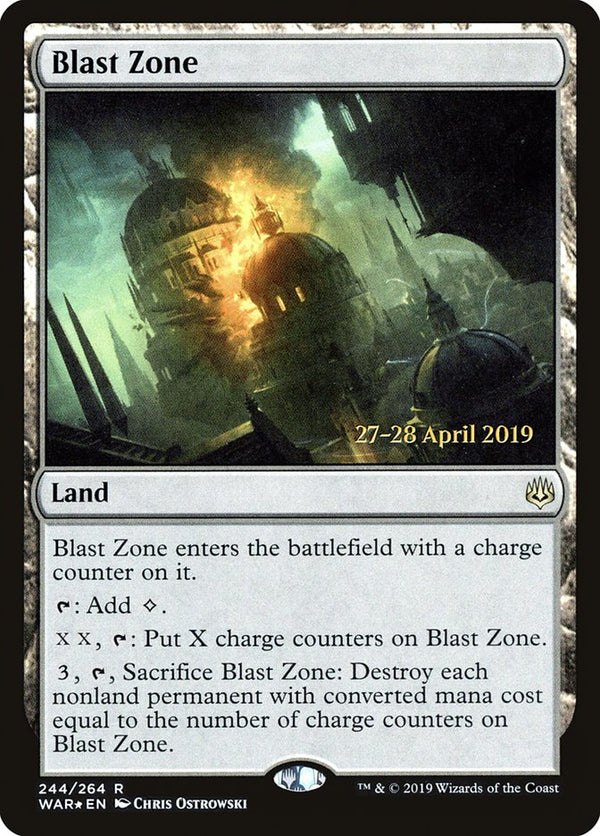 Blast Zone [War of the Spark Prerelease Promos] - Magic: The Gathering
