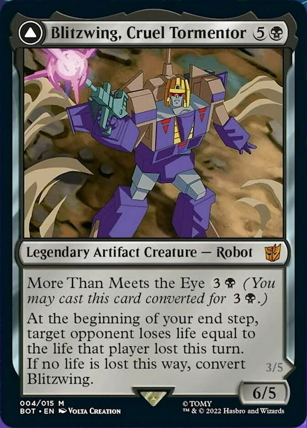 Blitzwing, Cruel Tormentor // Blitzwing, Adaptive Assailant [Transformers] - Magic: The Gathering