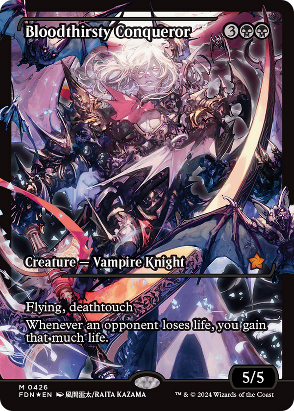 Bloodthirsty Conqueror (Showcase) [Foundations] - Magic: The Gathering