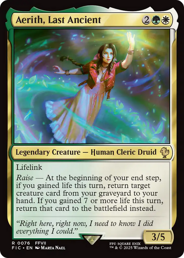 Aerith, Last Ancient [FINAL FANTASY Commander] - Magic: The Gathering