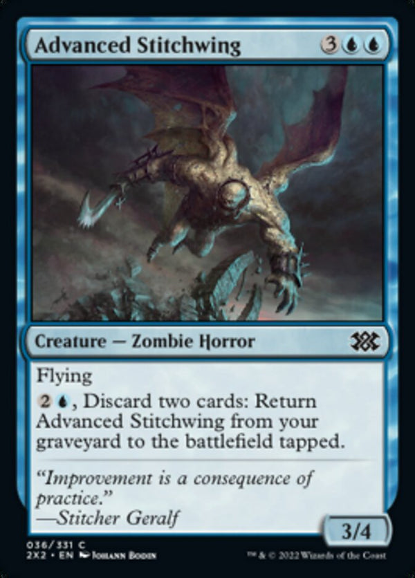 Advanced Stitchwing [Double Masters 2022] - Magic: The Gathering