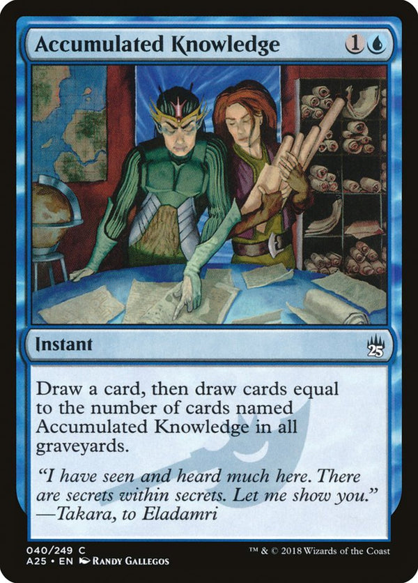 Accumulated Knowledge [Masters 25] - Magic: The Gathering