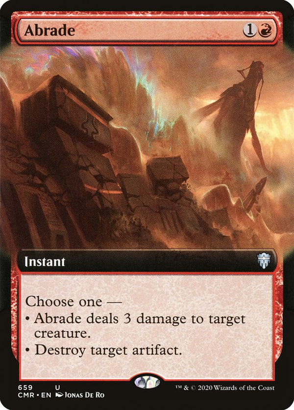 Abrade (Extended Art) [Commander Legends] - Magic: The Gathering