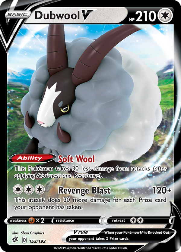 Dubwool V (153/192) [Sword & Shield: Rebel Clash] - Pokémon