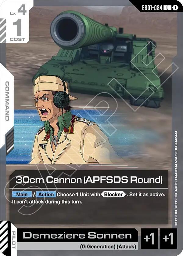 30cm Cannon (APFSDS Round) - Gundam Card Game