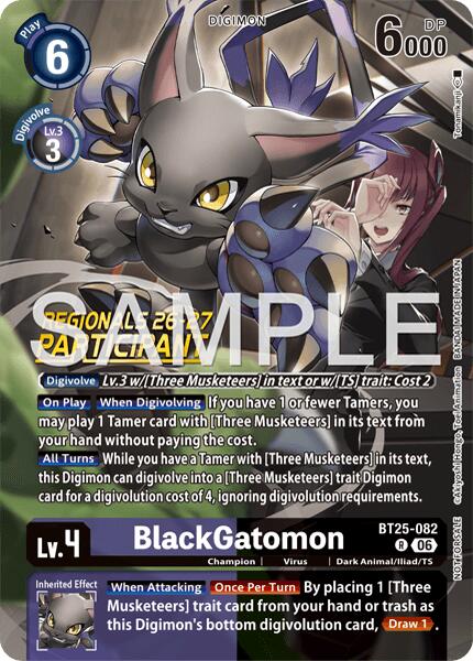 BlackGatomon [BT25-082] (Regionals 26-27 Season 2 Participant) [Dual Revolution] - Digimon