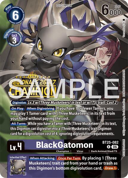BlackGatomon [BT25-082] (Regionals 26-27 Season 2 Champion) [Dual Revolution] - Digimon