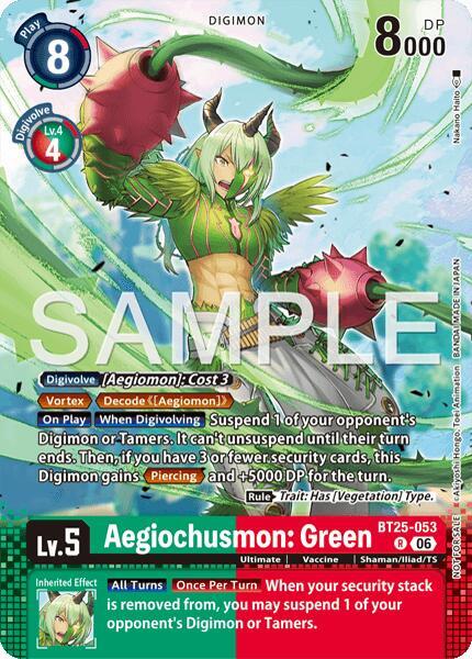 Aegiochusmon: Green (Event Pack 10)