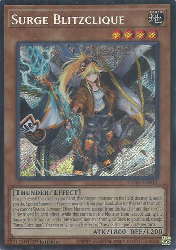 Surge Blitzclique [CORI-EN011] Secret Rare - Yu-Gi-Oh!