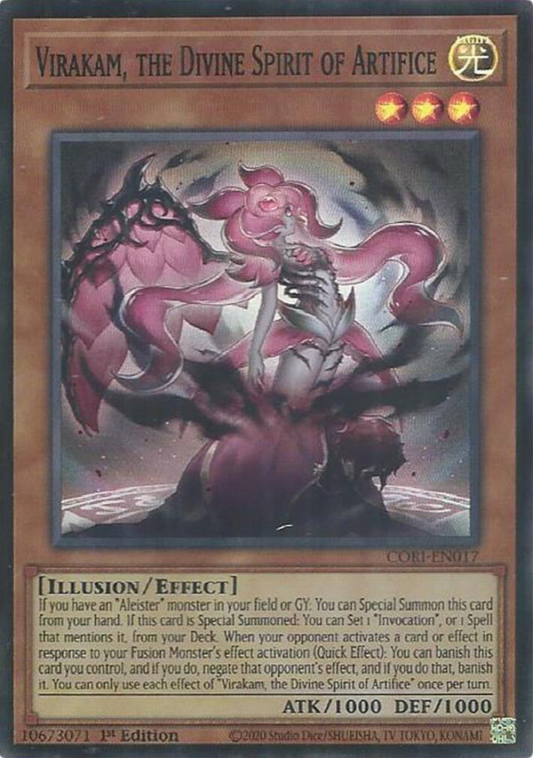 Virakam, the Divine Spirit of Artifice [CORI-EN017] Super Rare - Yu-Gi-Oh!