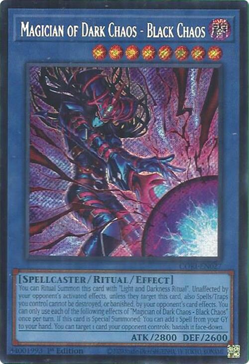 Magician of Dark Chaos - Black Chaos (Secret Rare) [CORI-EN027] Secret Rare - Yu-Gi-Oh!