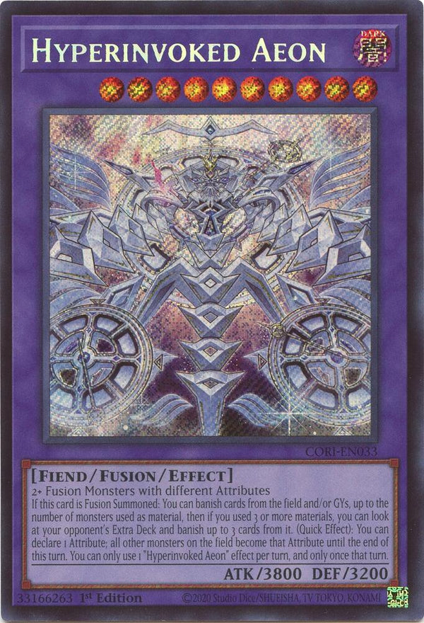 Hyperinvoked Aeon (CORI-EN033) [Secret Rare] - Yu-Gi-Oh!