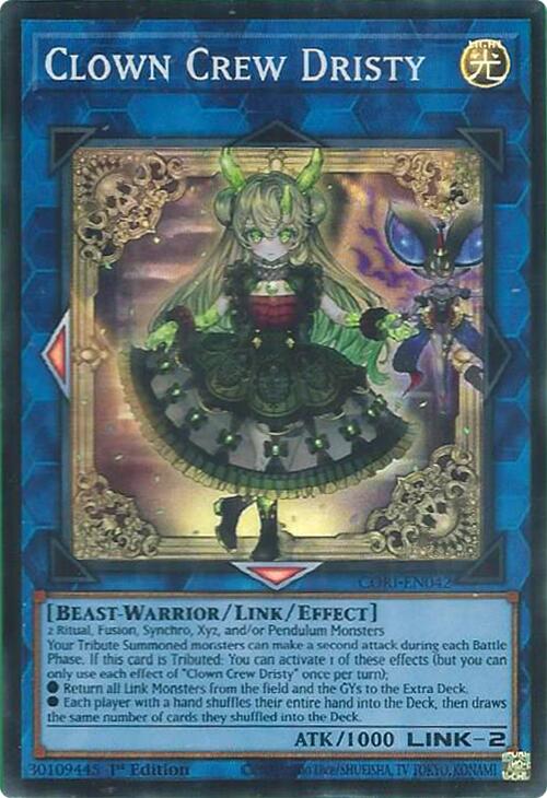 Clown Crew Dristy [CORI-EN042] Super Rare - Yu-Gi-Oh!