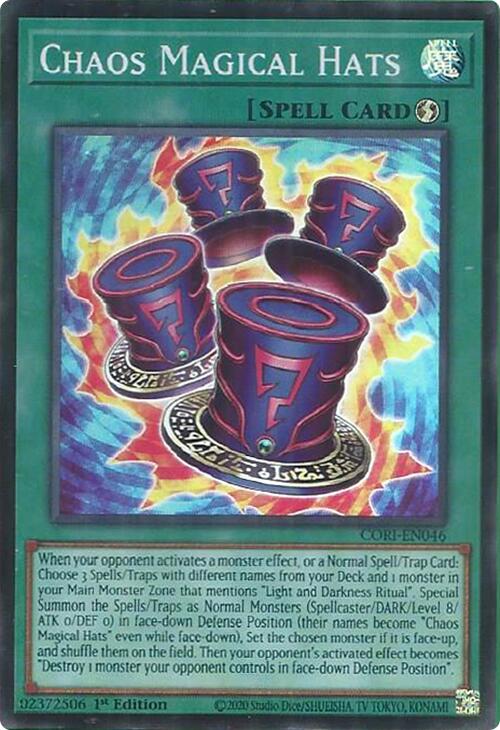 Chaos Magical Hats [CORI-EN046] Super Rare - Yu-Gi-Oh!