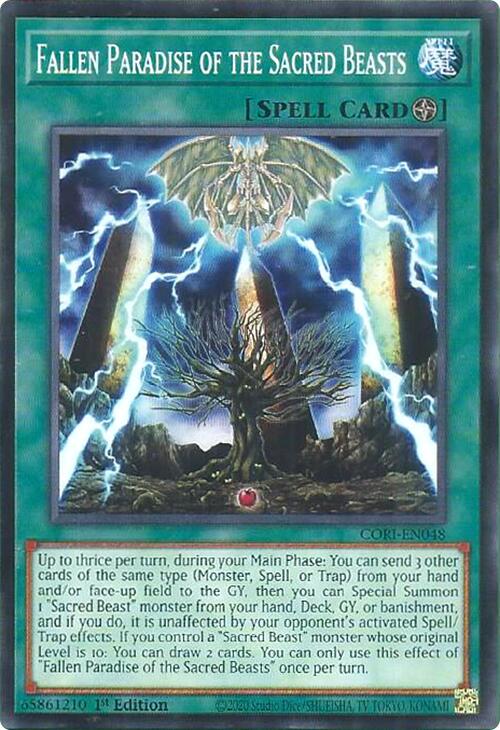 Fallen Paradise of the Sacred Beasts [CORI-EN048] Common - Yu-Gi-Oh!