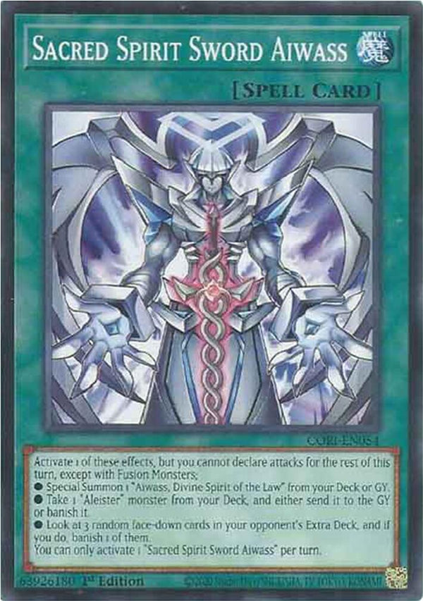 Sacred Spirit Sword Aiwass [CORI-EN054] Common - Yu-Gi-Oh!