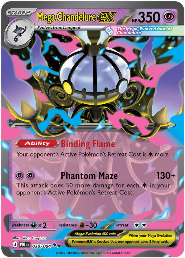 Mega Chandelure ex - 038/084 - Pokémon