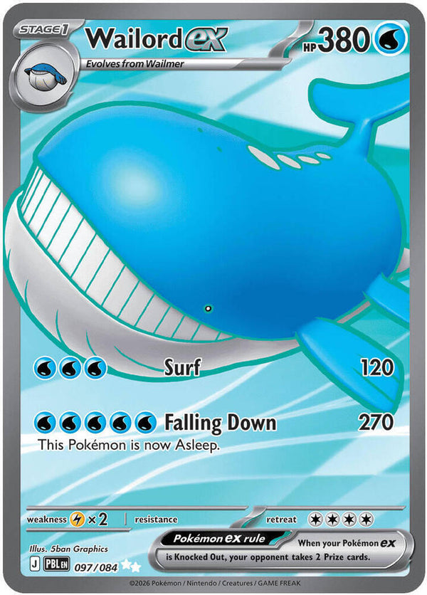 Wailord ex - 097/084 - Pokémon