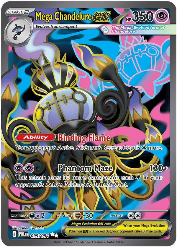 Mega Chandelure ex - 099/084 (PBL 099/084) - Pokémon