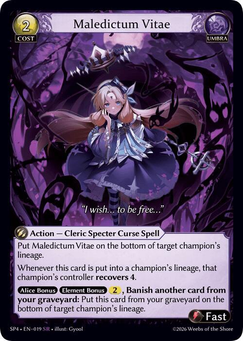 Maledictum Vitae (Curio Foil)