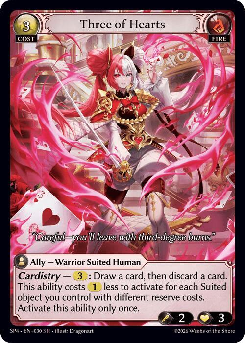 Three of Hearts (Curio Foil)