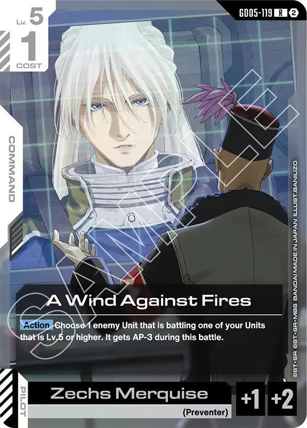 A Wind Against Fires - Gundam Card Game