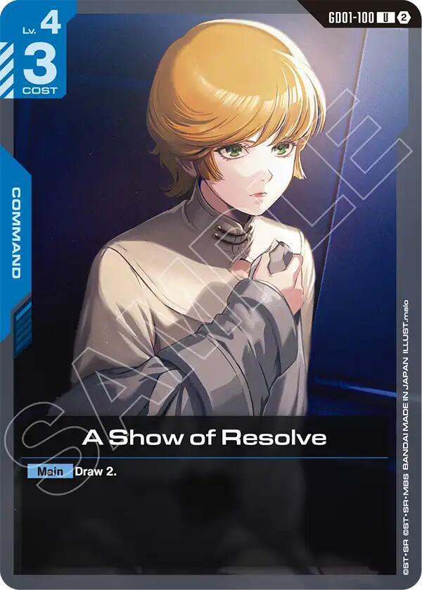 A Show of Resolve - Gundam Card Game
