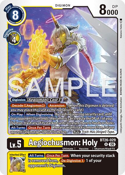 Aegiochusmon: Holy [BT26-029] [Timeless Bonds] - Digimon