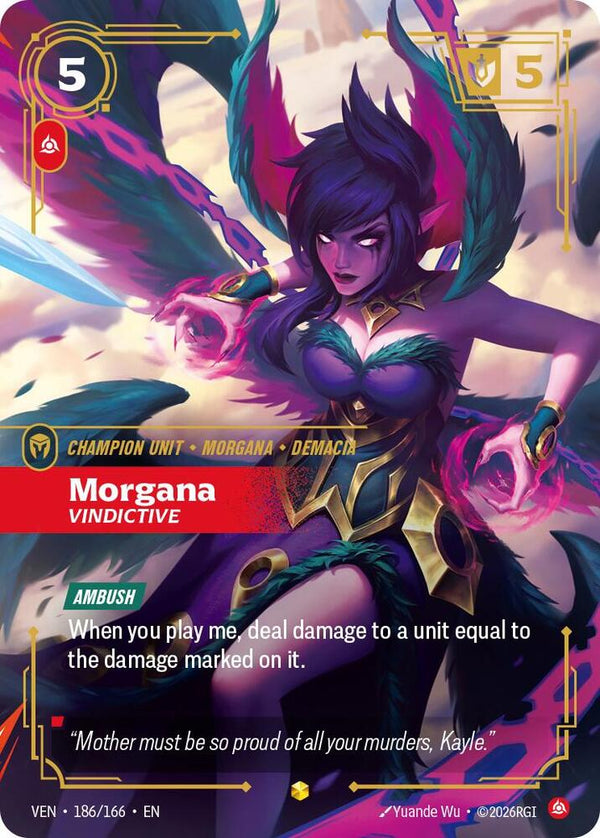 Morgana, Vindictive (Overnumbered) - Riftbound: League of Legends TCG