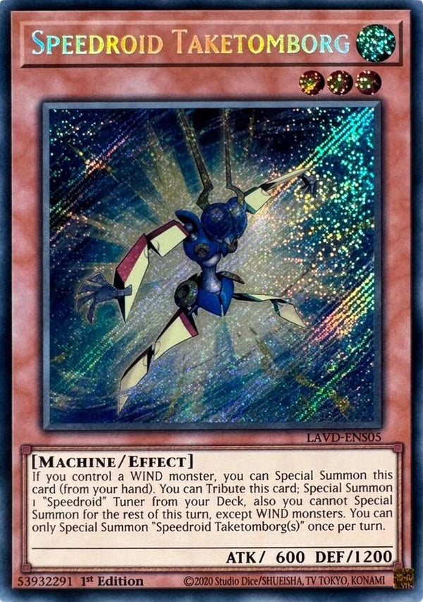 Speedroid Taketomborg (Secret Rare) (LAVD-ENS05) - Yu-Gi-Oh!
