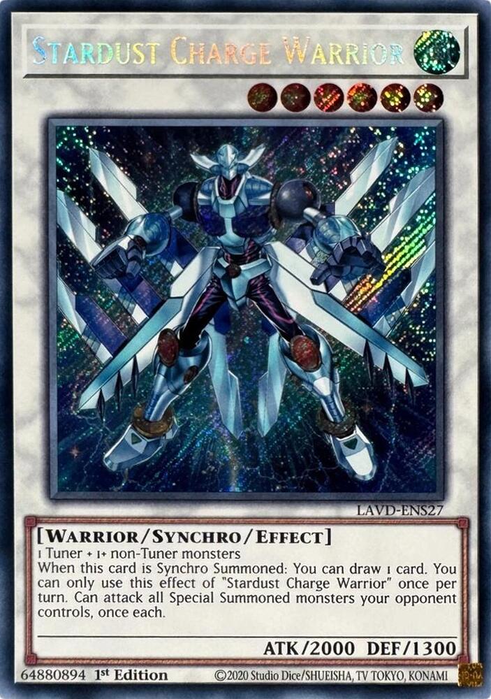 Stardust Charge Warrior (Secret Rare)