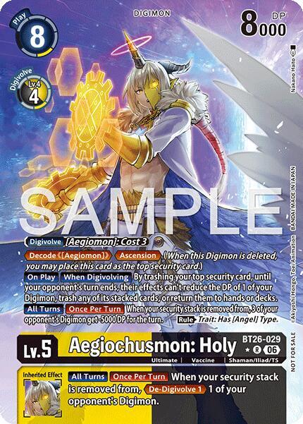 Aegiochusmon: Holy (Alternate Art) - Digimon Card Game