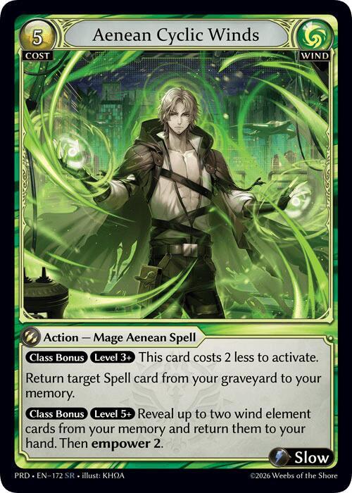 Aenean Cyclic Winds - Grand Archive TCG