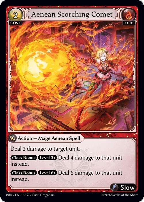 Aenean Scorching Comet - Grand Archive TCG
