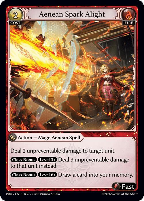 Aenean Spark Alight - Grand Archive TCG