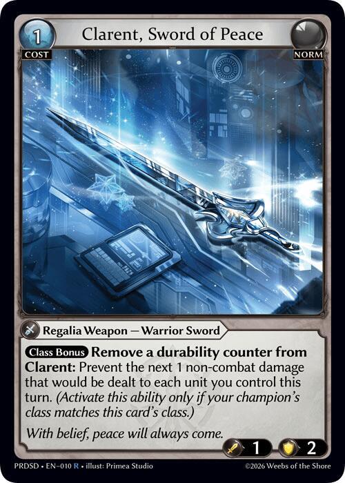 Clarent, Sword of Peace
