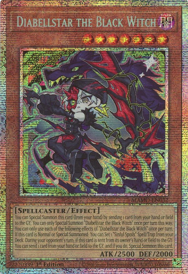 Diabellstar the Black Witch (Starlight Rare) (MAMO-EN032) - Yu-Gi-Oh!