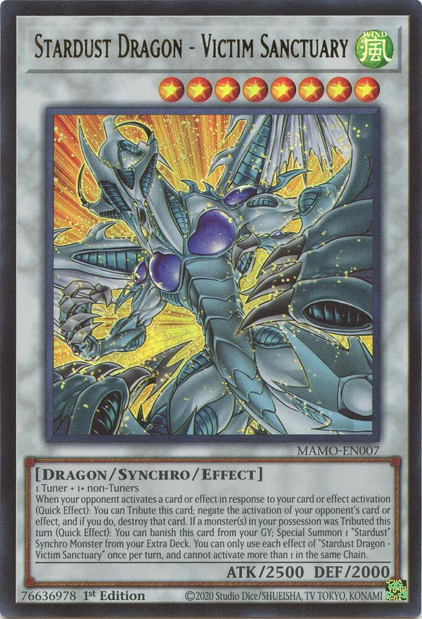 Stardust Dragon - Victim Sanctuary (MAMO-EN007) [Ultra Rare] - Yu-Gi-Oh!