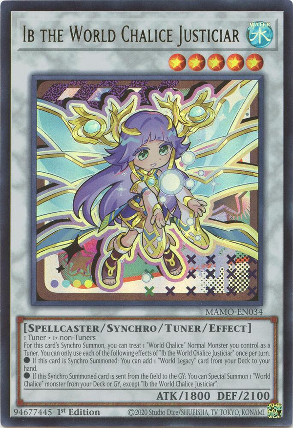 Ib the World Chalice Justiciar (MAMO-EN034) [Ultra Rare] - Yu-Gi-Oh!