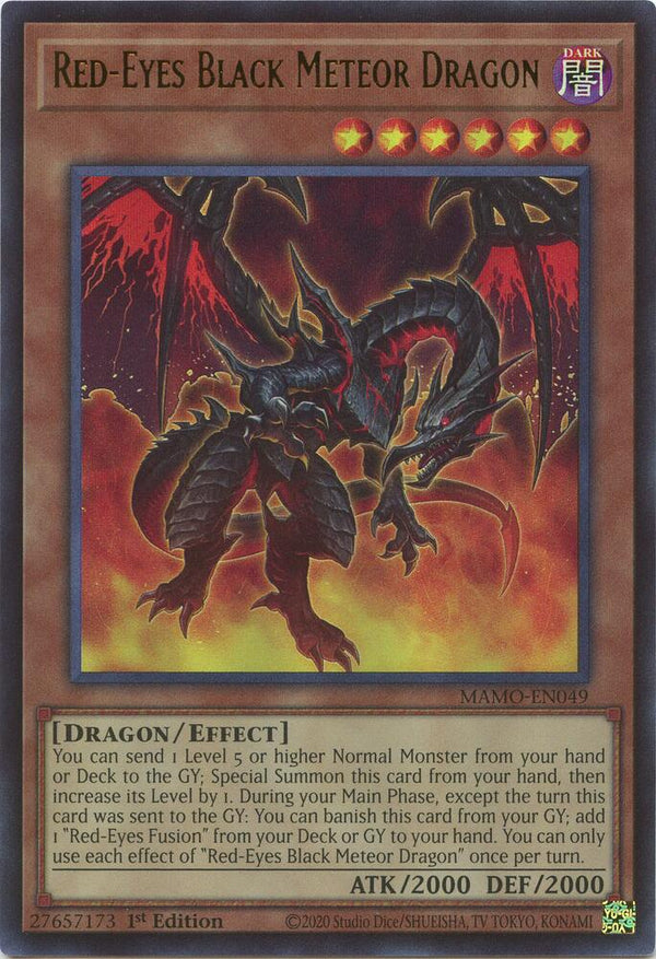 Red-Eyes Black Meteor Dragon (MAMO-EN049) [Ultra Rare] - Yu-Gi-Oh!
