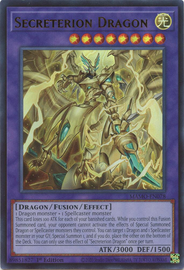 Secreterion Dragon (MAMO-EN078) [Ultra Rare] - Yu-Gi-Oh!