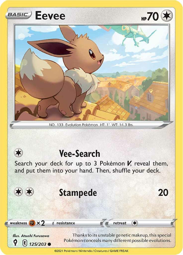 Eevee (125/203) [Sword & Shield: Evolving Skies] - Pokémon