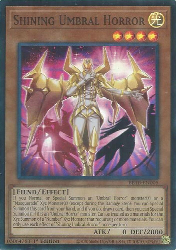 Shining Umbral Horror (BETB-EN005) [Super Rare] - Yu-Gi-Oh!