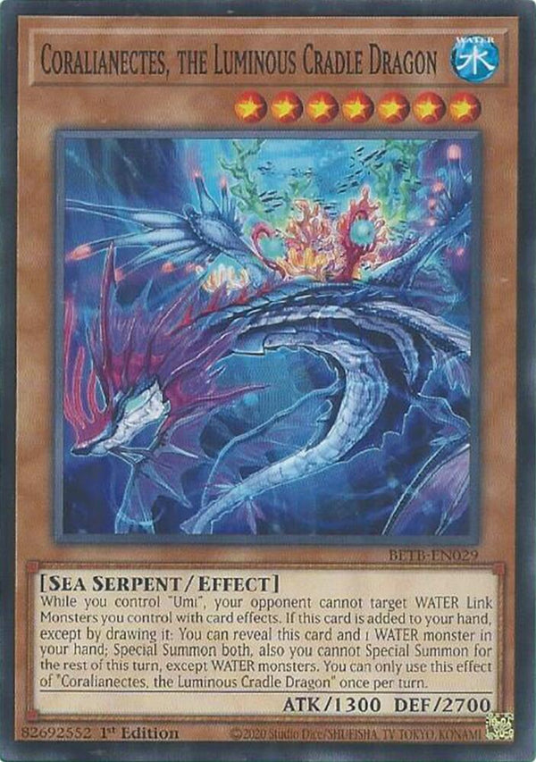 Coralianectes, the Luminous Cradle Dragon (BETB-EN029) [Common] - Yu-Gi-Oh!