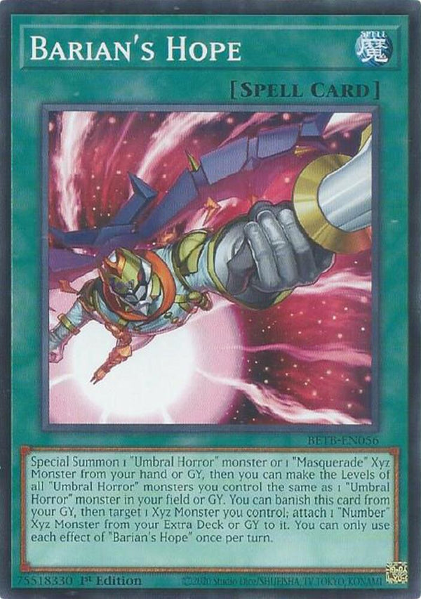 Barian's Hope (BETB-EN056) [Common] - Yu-Gi-Oh!