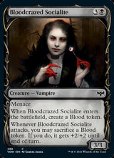 Bloodcrazed Socialite (Showcase Fang Frame) [Innistrad: Crimson Vow] - Magic: The Gathering