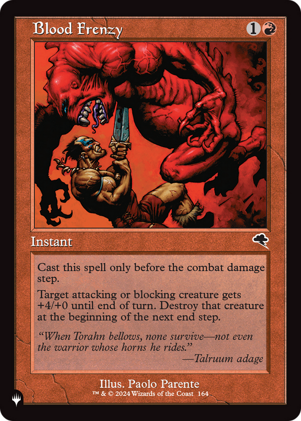 Blood Frenzy [The List] - Magic: The Gathering